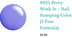 #025 Perry Wink-le vernis à stamping - Ongles Elaine Lemay 