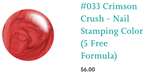 #033 Crimson Crush vernis à stamping - Ongles Elaine Lemay 