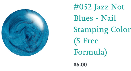 #052 Jazz not Blues vernis à stamping - Ongles Elaine Lemay 