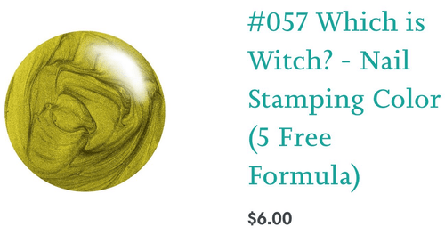 #057 Which is Witch? Vernis à stamping - Ongles Elaine Lemay 