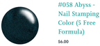 #058 Abyss vernis à stamping - Ongles Elaine Lemay 