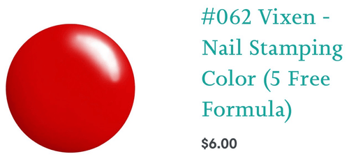 #062 Vixen vernis à stamping - Ongles Elaine Lemay 
