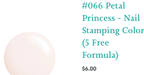 #066 Petal Princess vernis à stamping - Ongles Elaine Lemay 