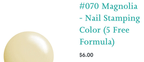 #070 Magnolia vernis à stamping - Ongles Elaine Lemay 