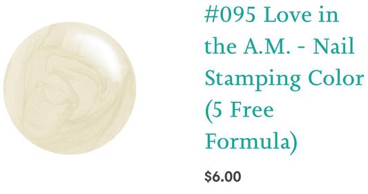 #095 Love in the A.M. vernis à stamping