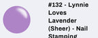 #132 Lynnie loves Lavender (sheer) vernis à stamping - Ongles Elaine Lemay 