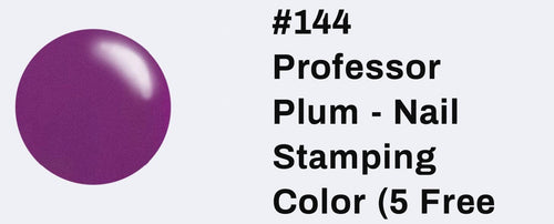 #144 Professor Plum vernis à stamping - Ongles Elaine Lemay 