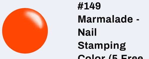 #149 Marmalade vernis à stamping - Ongles Elaine Lemay 