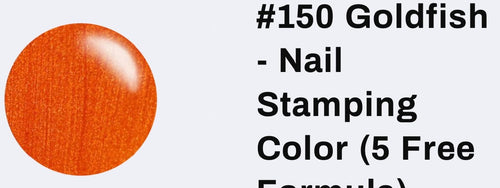 #150 Goldfish vernis à stamping - Ongles Elaine Lemay 