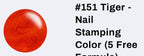 #151 Tiger vernis à stamping - Ongles Elaine Lemay 