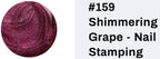 #159 Shimmering Grape vernis à stamping - Ongles Elaine Lemay 