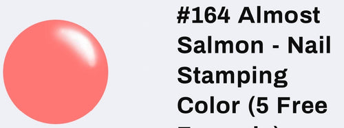 #164 Almost Salmon vernis à stamping - Ongles Elaine Lemay 