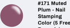 #171 Muted Plum vernis à stamping - Ongles Elaine Lemay 