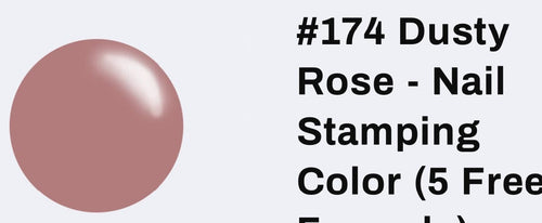 #174 Dusty Rose vernis à stamping - Ongles Elaine Lemay 