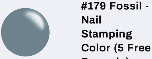 #179 Fossil vernis à stamping - Ongles Elaine Lemay 