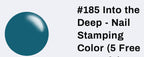 #185 Into the Deep vernis à stamping - Ongles Elaine Lemay 