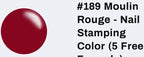 #189 Moulin Rouge vernis à stamping - Ongles Elaine Lemay 