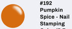 #192 Pumpkin Spice vernis à stamping - Ongles Elaine Lemay 