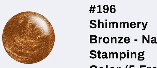 #196 Shimmery Bronze vernis à stamping - Ongles Elaine Lemay 