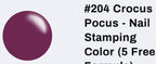 #204 Crocus Pocus vernis à stamping - Ongles Elaine Lemay 