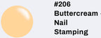 #206 Buttercream vernis à stamping - Ongles Elaine Lemay 