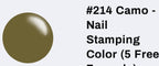 #214 Camo vernis à stamping - Ongles Elaine Lemay 