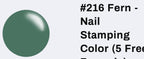 #216 Fern vernis à stamping - Ongles Elaine Lemay 