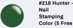 #218 Hunter vernis à stamping - Ongles Elaine Lemay 