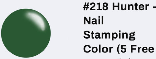 #218 Hunter vernis à stamping - Ongles Elaine Lemay 