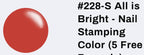 #228-S All is bright (sheer) vernis à stamping - Ongles Elaine Lemay 
