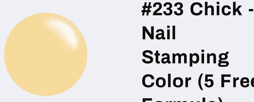 #233 Chick vernis à stamping - Ongles Elaine Lemay 