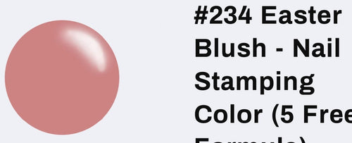 #234 Easter Blush vernis à stamping - Ongles Elaine Lemay 
