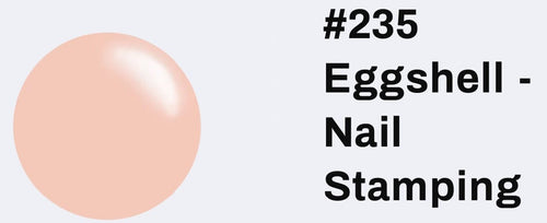 #235 Eggshell vernis à stamping - Ongles Elaine Lemay 