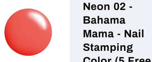 #N02 Bahama Mama neon vernis à stamping