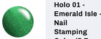 Holo #01 Emerald Isle vernis à stamping - Ongles Elaine Lemay 