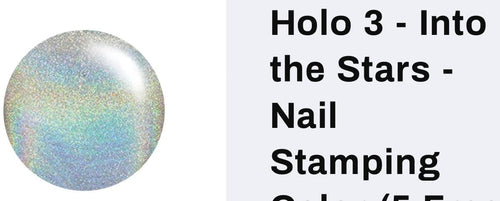 Holo #03 Into the Stars vernis à stamping - Ongles Elaine Lemay 