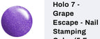 Holo #07 Grape Escape vernis à stamping - Ongles Elaine Lemay 