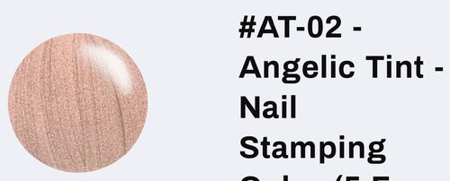 #AT-02 Angelic Tint vernis à stamping - Ongles Elaine Lemay 