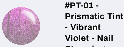 #PT-01 Vibrant Violet vernis à stamping - Ongles Elaine Lemay 