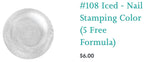 #108 Iced vernis à stamping - Ongles Elaine Lemay 