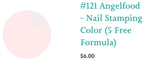 #121 Angelfood vernis à stamping - Ongles Elaine Lemay 