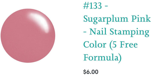 #133 Sugarplum Pink vernis à stamping - Ongles Elaine Lemay 