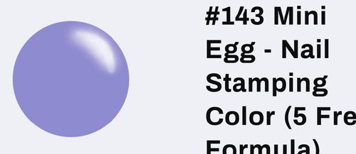 #143 Mini Egg vernis à stamping - Ongles Elaine Lemay 