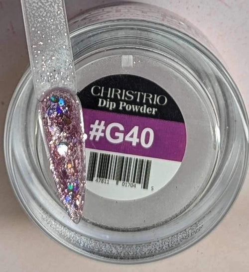 Polydip Glitter #40 - Ongles Elaine Lemay 