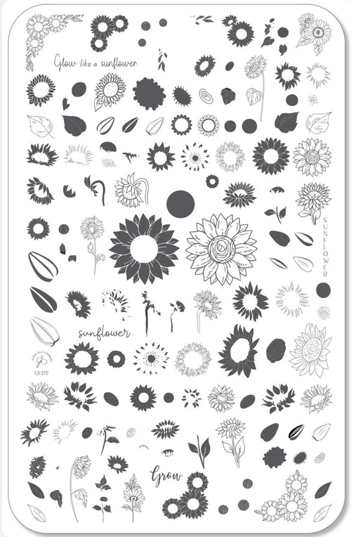 CJS-370 Glow like a Sunflower - Ongles Elaine Lemay 