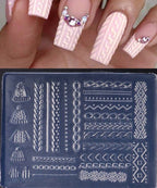 Moule 3D effet tricot - Ongles Elaine Lemay 