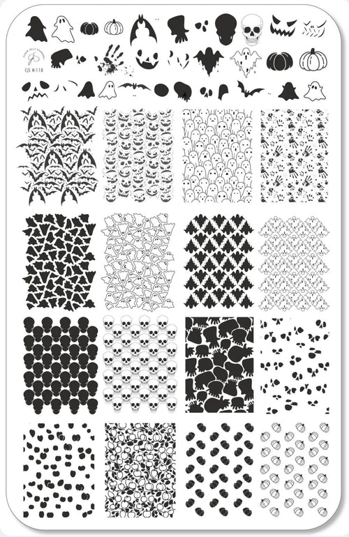 CJS-H-118 Wallpaper Skeletons - Ongles Elaine Lemay 