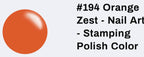 #194 Orange Zest vernis à stamping - Ongles Elaine Lemay 