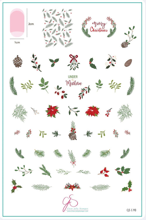 CJS-C-90 Merry Mistletoe Moments - Ongles Elaine Lemay 