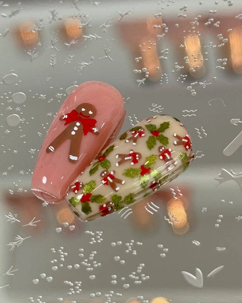 CJS-C-88 Gifts, Glides & Holly Vibes Wallpaper - Ongles Elaine Lemay 